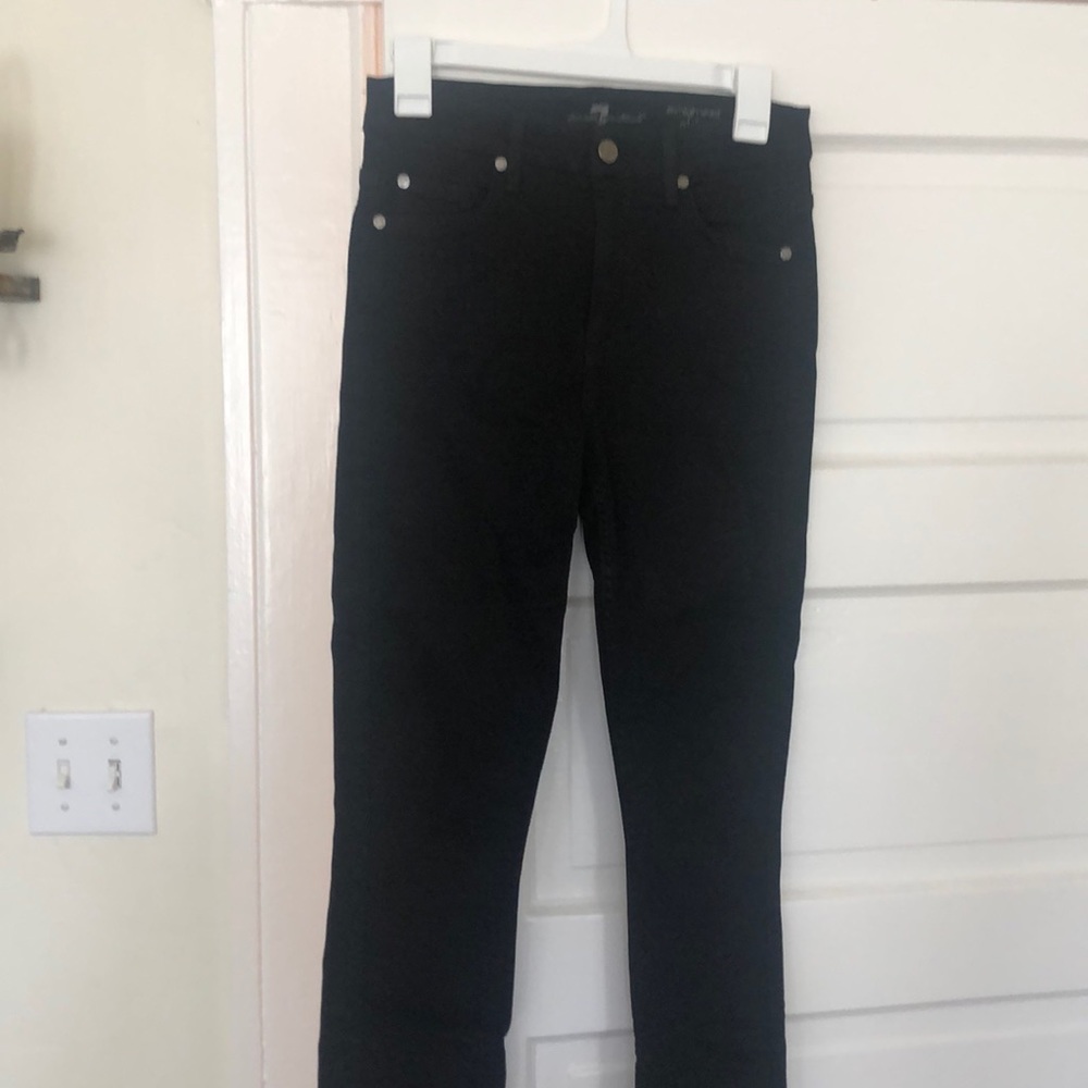 7 for all mankind the high waist skinny black